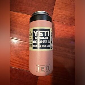 New 12oz YETI Rambler Coaster Insulated Slim Can Tumbler Cup Mug Travel Pink